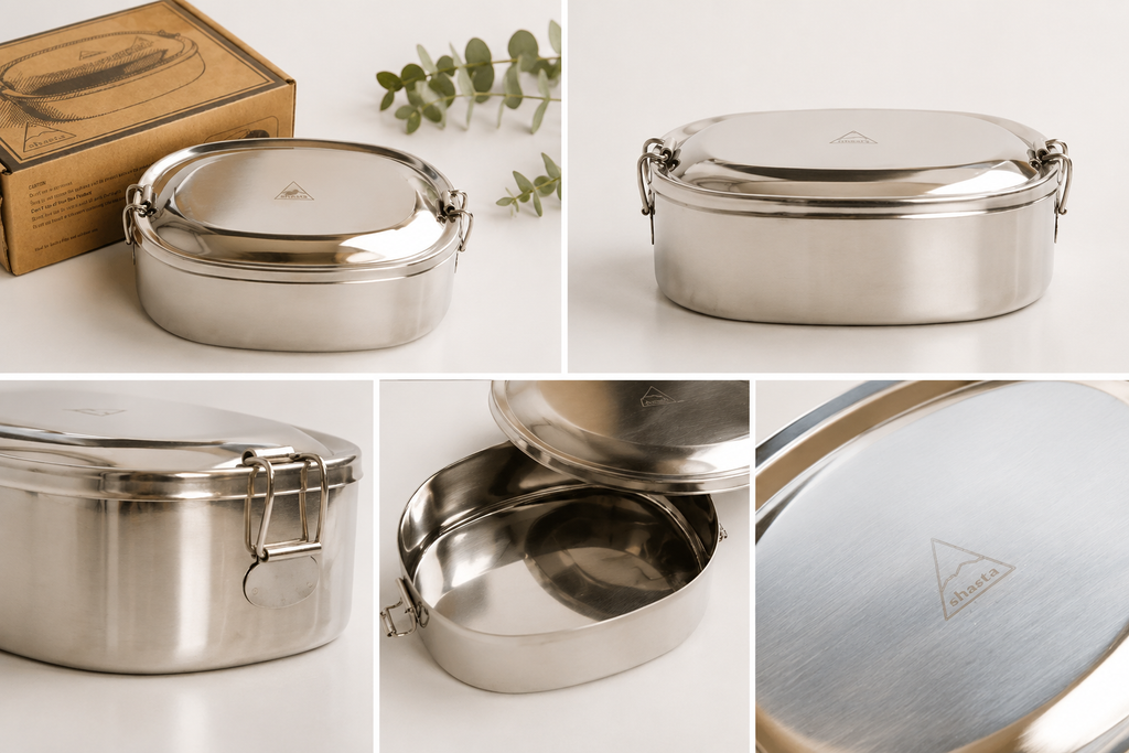Shasta Lunch & Drink Bundle with Neem Wood Cutlery - Lorikeet Living