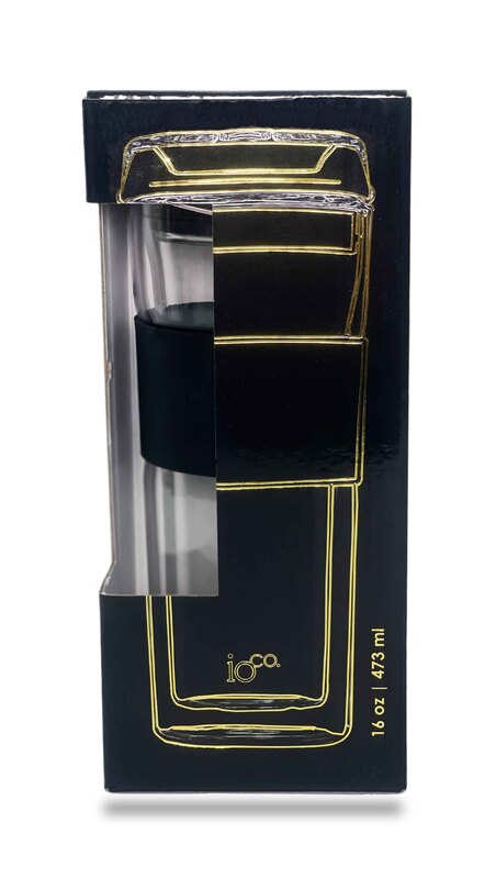 IOco All Glass Reusable Coffee Cup 470ml | 16oz